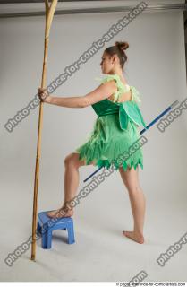 KATERINA STANDING POSE WITH SPEAR AND SWORD